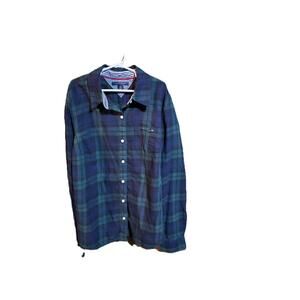 Tommy Hilfiger Green & Navy Flannel Shirt